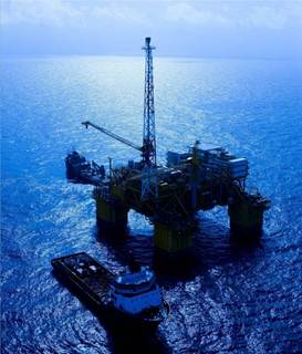 Boem-offshore rig in the Gulf of Mexico