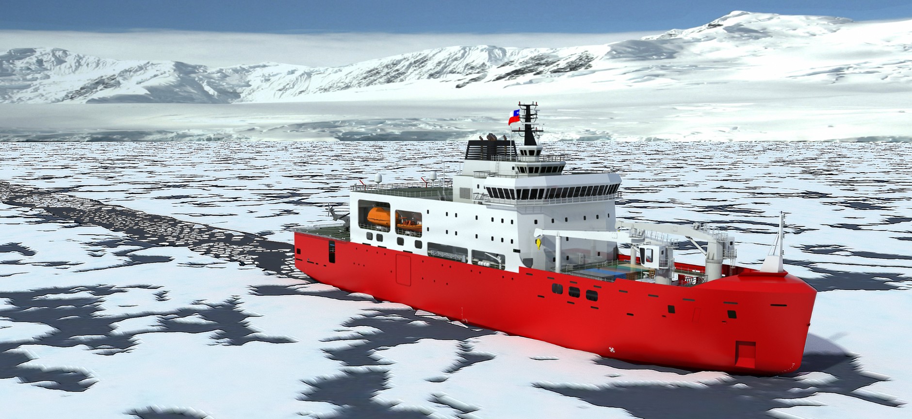 Chilean Navy Asmar Icebreaker