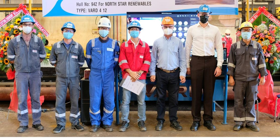 2 North Star SOV first steel being cut at VARD