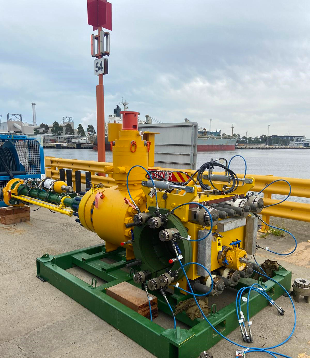 Subsea Clamp Hot Tap Machine used on STATS Group Australian subsea project