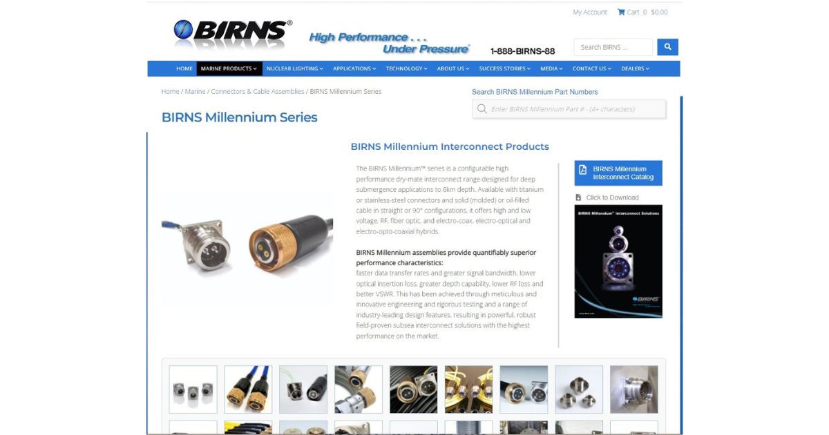 BIRNS Introduces New Ecommerce Site for BIRNS Millennium™ Connector Kits