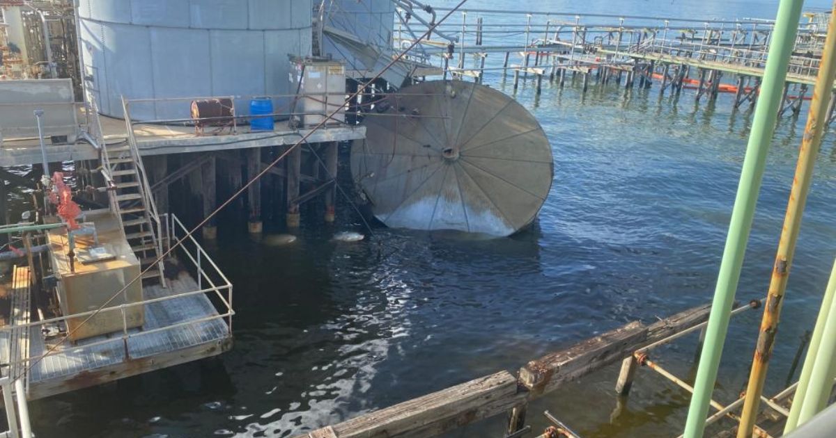 Coast Guard Responds to Oil Spill in Terrebonne Bay, Louisiana