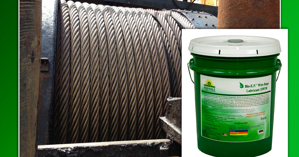 Environmentally Friendly Wire Rope Lubricant Protects Wire, Cable, and