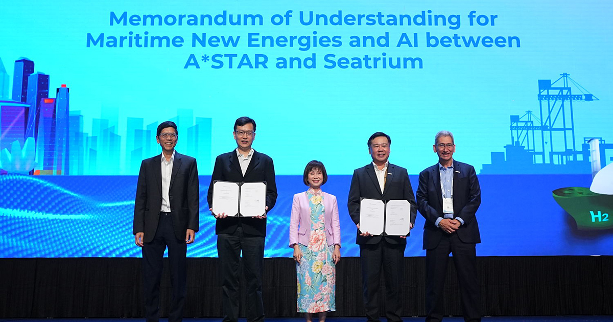 Seatrium and A*STAR Sign MoU to Explore New Energies and AI in Offshore Applications