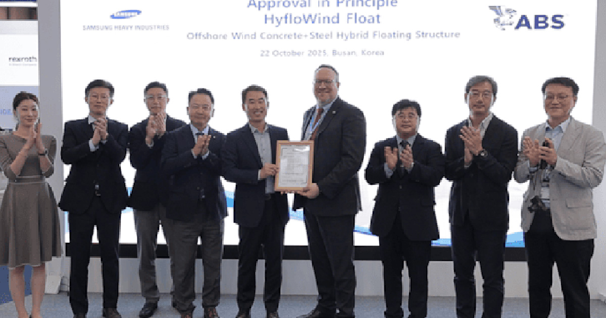 SHI’s HyfloWind Float Gets ABS Approval